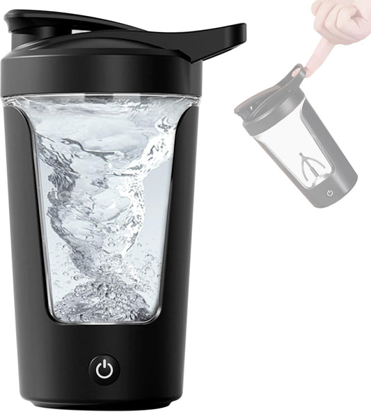 Electric Shaker Bottle, 15Oz Protein Mixing Cup, USB Rechargeable Shaker Cups for Protein,Milk,Meal Replacement Shakes, Made with Tritan, Portable & Leak-Proof